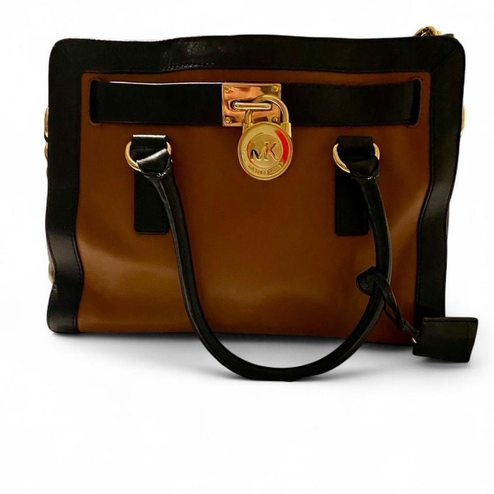 Michael Kors Black and Brown Shoulder Bag
